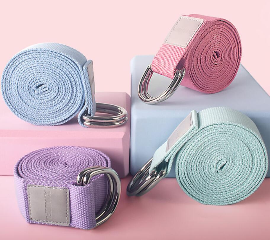 Practice yoga with stretch with tension belt lower waist auxiliary open back No elastic air yoga rope to open shoulder tie leg rope