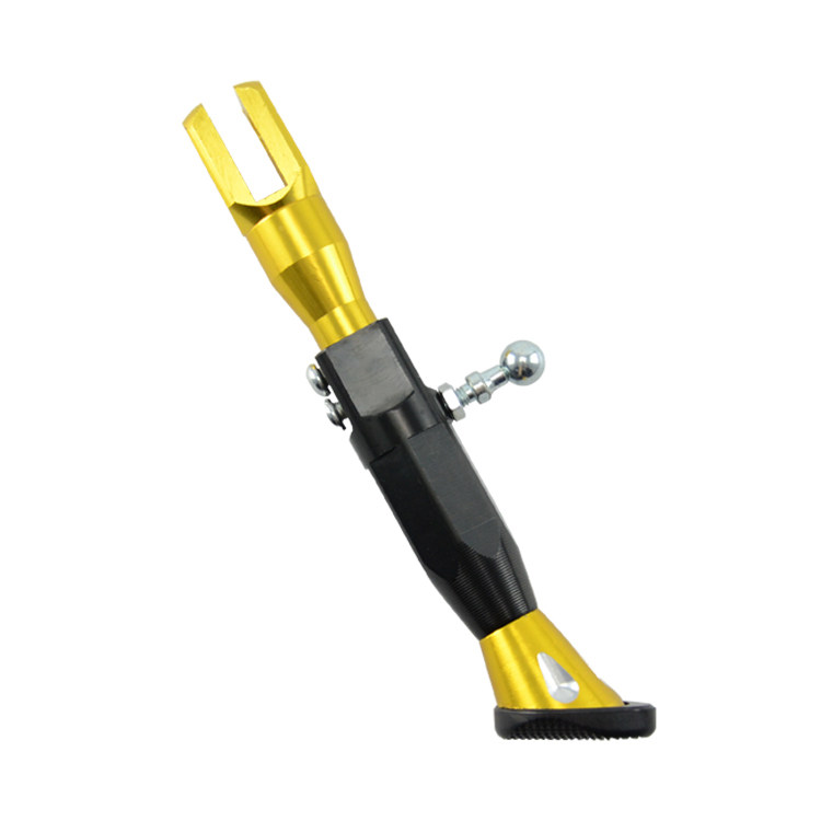 Motorcycle modification accessories aluminum alloy adjustable side tripod scooter electric vehicle universal unilateral foot support bracket