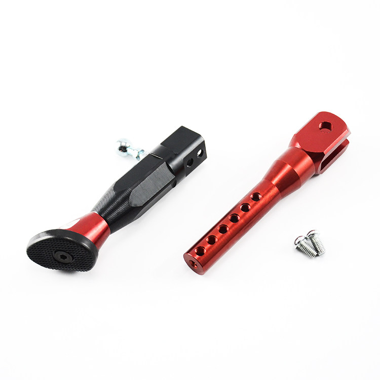 Motorcycle modification accessories aluminum alloy adjustable side tripod scooter electric vehicle universal unilateral foot support bracket