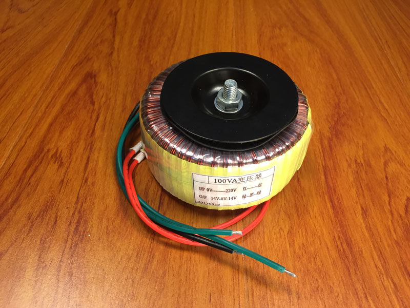 Силовой трансформатор 100w环形变压器 220v转双14v    3.6a HT