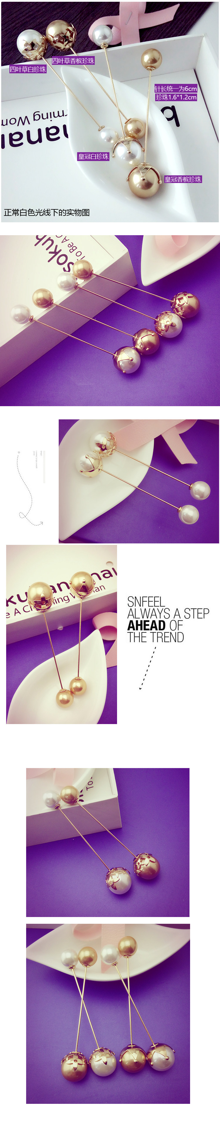 Broche femme en Nacre - Ref 1182146 Image 12