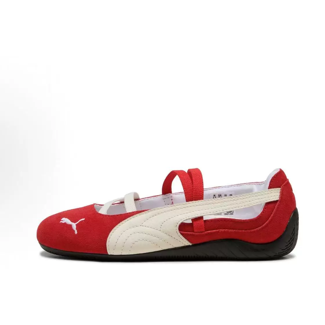 PUMA Speedcat комфортные и универсальные балетные туфли с тонкой подошвой серебристо-белые черные порошковые 401287-02