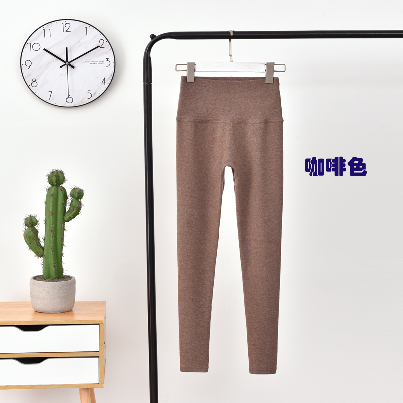 Quần mùa thu quần cotton nữ cao eo dày quần ấm kích thước lớn mặc một chiếc quần lót bằng vải cotton quần short thun nữ