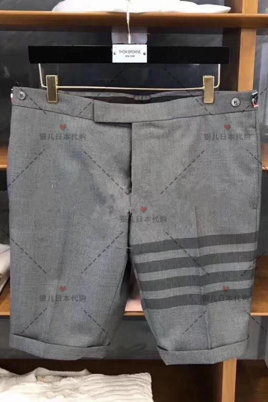 Silver Children's Day Thom Browne 20 New TB Classic Four-bar suits shorts for men and women 50% shorts