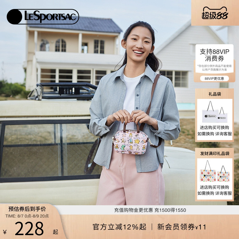 Lesportsac New Style Cartoon Print Handbag Cute Crossbody Bag for Women Lesportsac New Style Cartoon Print Handbag Cute Crossbody Bag for Women