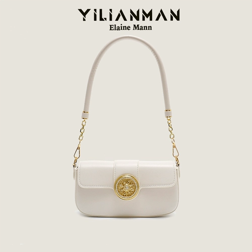 伊莲曼女包 Ретро браслет с одной бусиной, сумка подмышку, сумка на одно плечо, изысканный стиль, французский стиль