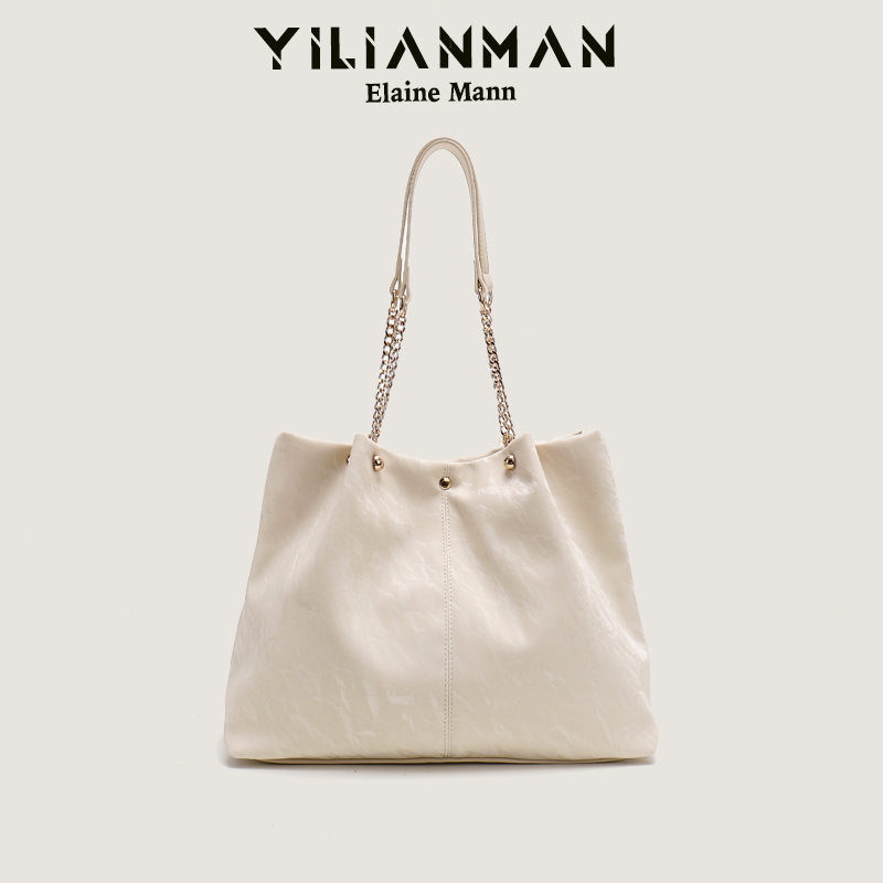 Elaine Man Women's Bag Original New Model 2026 Niche Design Large Capacity Tote Bag for Class and Commuting Handbag Shoulder Bag