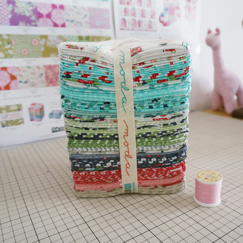 The United States imports Moda patchwork group Daysail plain cotton printed fabric DIY handmade fabric