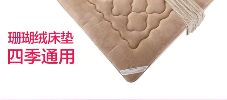 Hippocampus sinh nệm trẻ em đơn giường sắt xốp pad dày nhung san hô tatami nệm 1,5 0.9m1.2 - Nệm