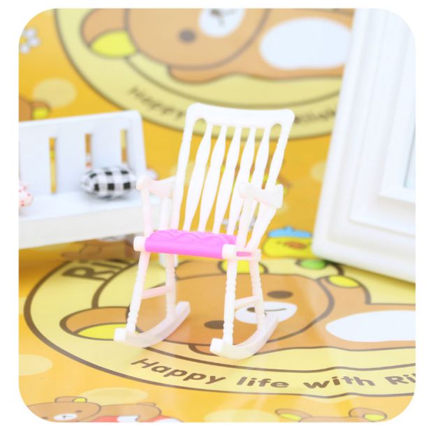 Barbie búp bê lắc ghế Barbie mơ tủ quần áo nhỏ ngọt ngào đồ chơi trẻ em Kay búp bê đồ nội thất phụ kiện đồ chơi búp bê baby