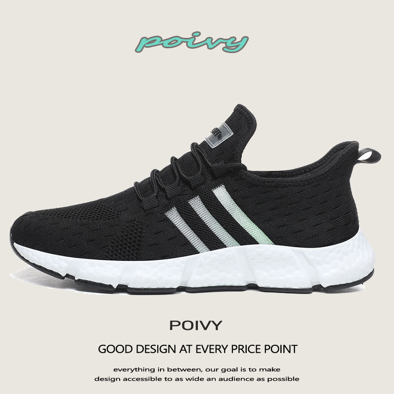 Three-bar running shoes ultra-light real popcorn running shoes boost BASF sneakers men's mesh breathable leisure