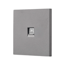 Gigabit Category 6A shielded straight-through network cable socket panel single and double computer direct plug-in network port TV TV phone