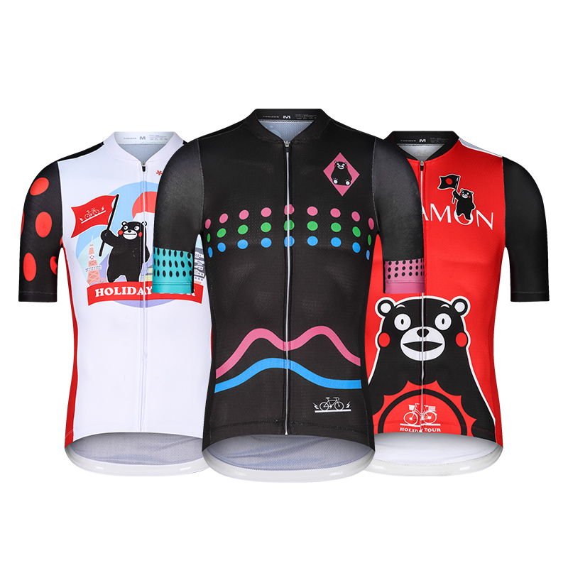Cartoon Clothing Kitty Riding with Kumamoto Kumamon Cool Ma Cute Kumamon Car Pants Short Sleeve Riding Suit 