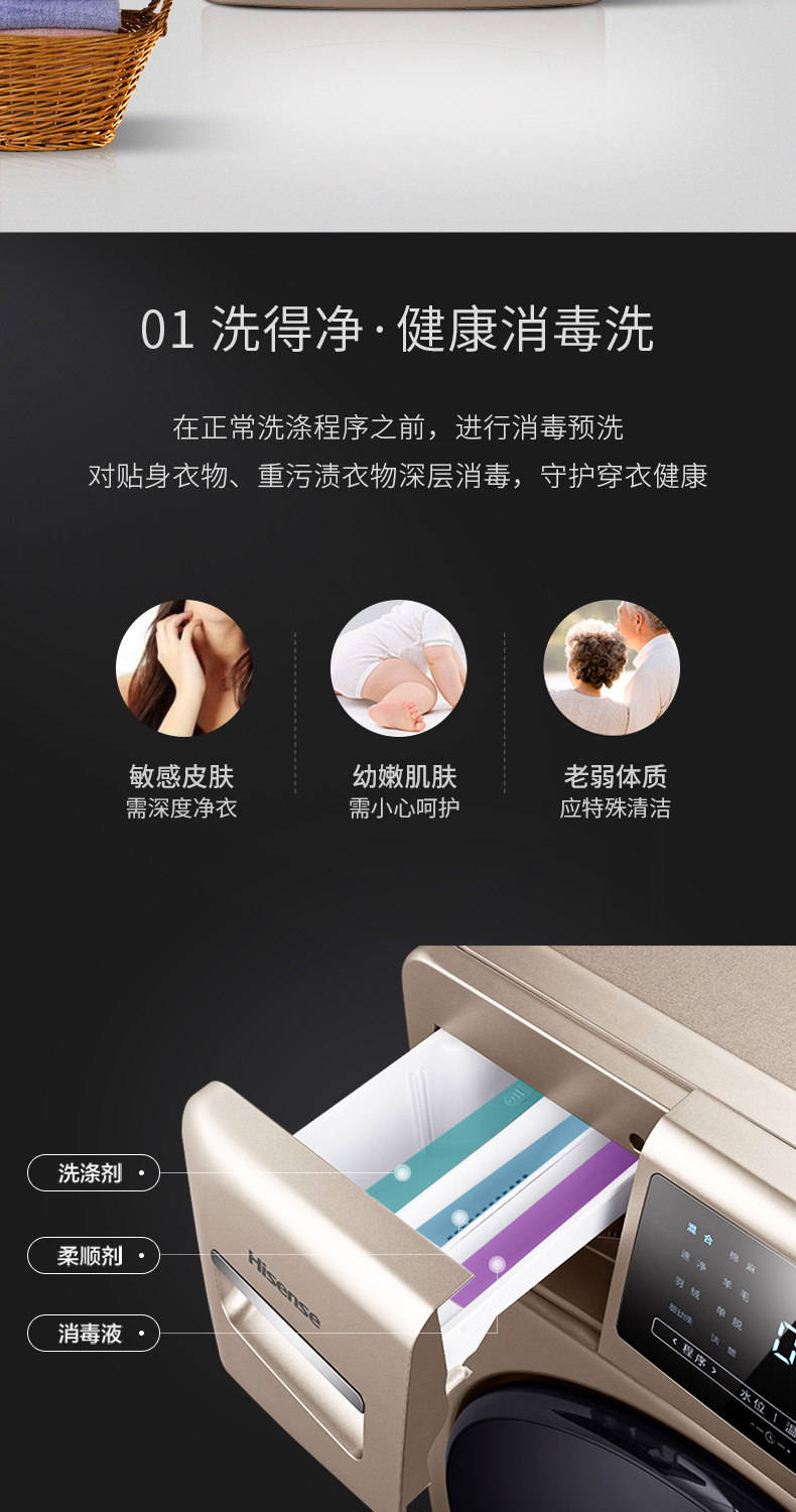 海信 10KG 全自动变频滚筒洗衣机 图9