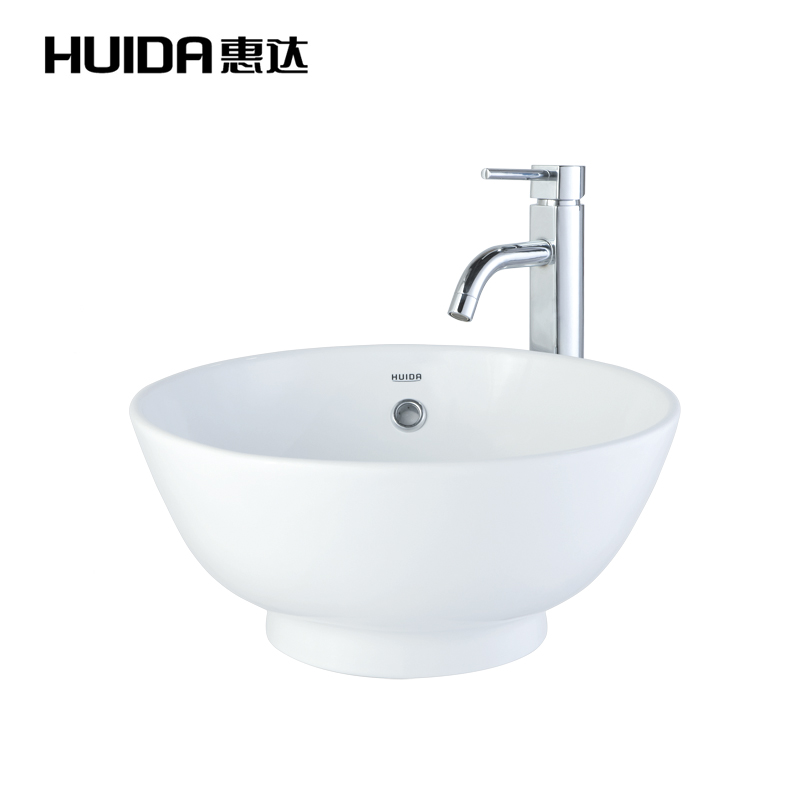 Huida bathroom round art bowl table basin wash bowl with bubble noodle basin basin HDL408 counter special promotion