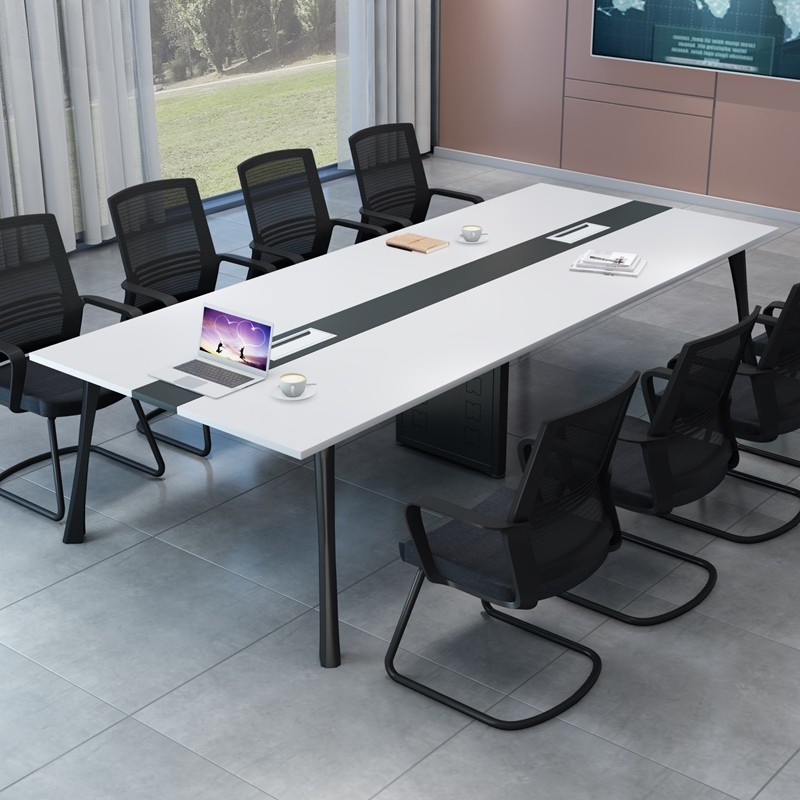 Conference table and chair combination simple horseshoe modern training reception and negotiation room staff multi-office long table