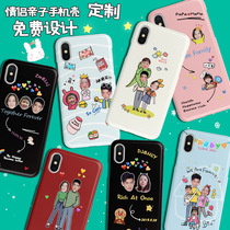 Huawei P40PRO mobile phone case customization for Apple XS to map custom avatar any model couple phone case
