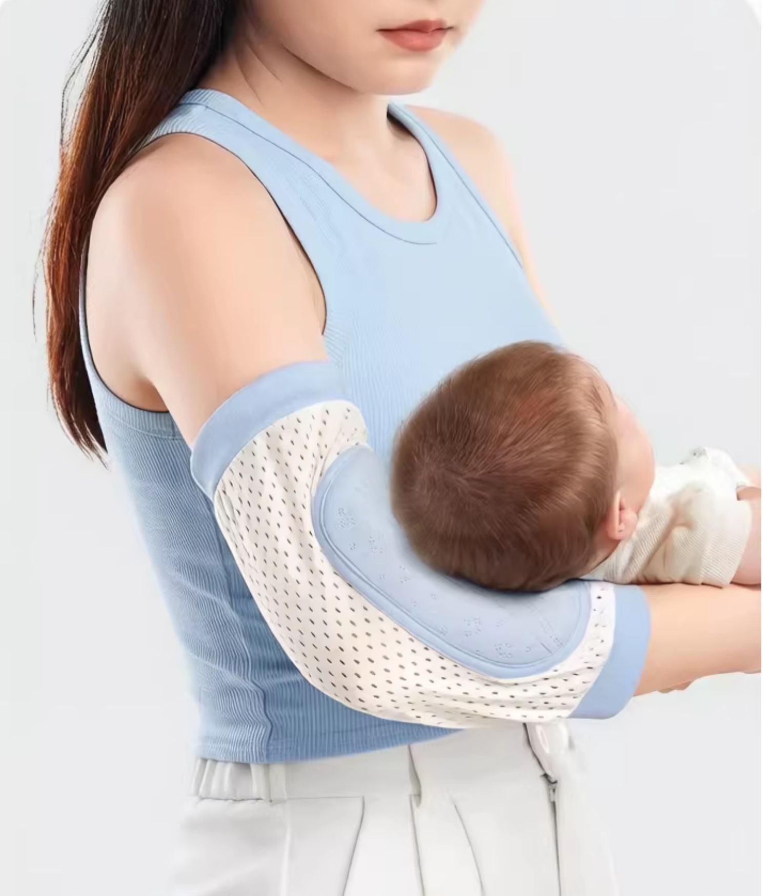 婴儿哺乳手臂枕垫突出抱宝宝抱睡枕头防枕骨胳膊抱娃哄睡喂奶神器 — 7