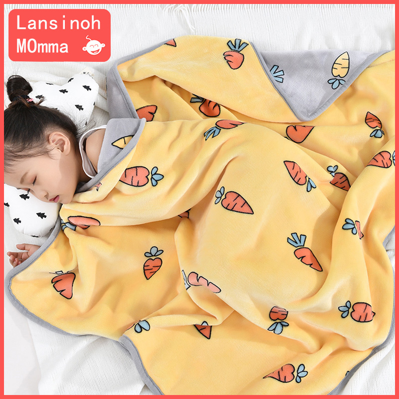 Baby Blanket Small Quilt All Season Universal Children's Kindergarten Cover Blanket Newborn Baby Spring Autumn Coral Suede Blanket