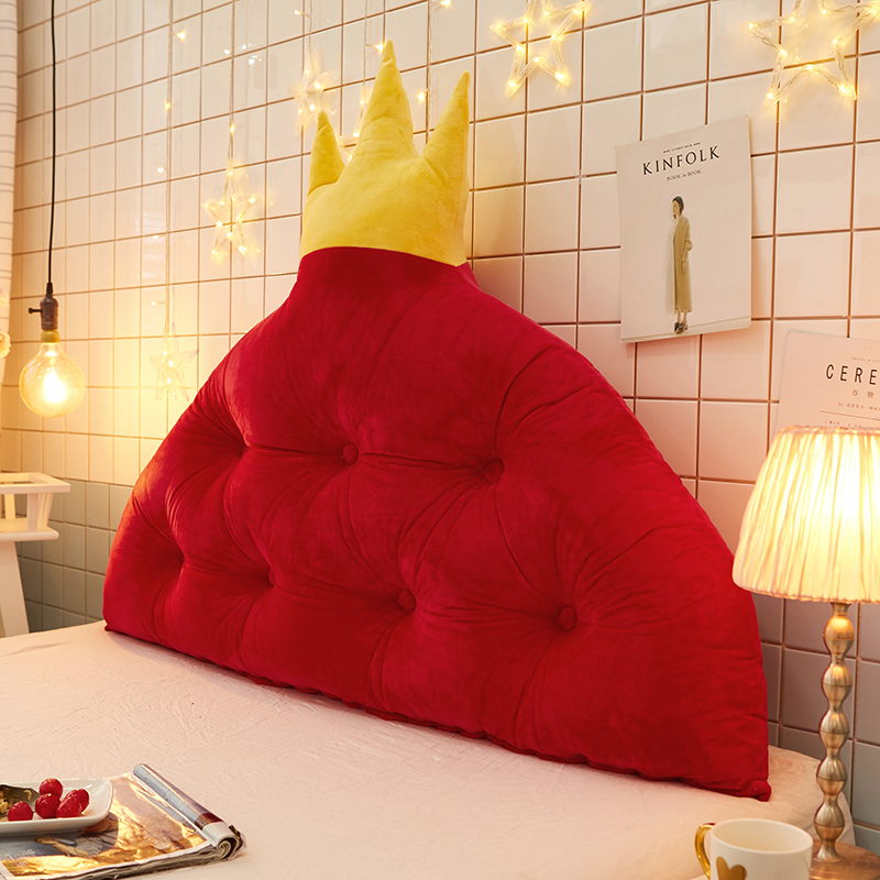 Vương miện loạt lớn trở lại giường mềm mại nệm mềm sofa đệm phim hoạt hình dễ thương gối Nhật Bản gối gối văn phòng 2 trong 1