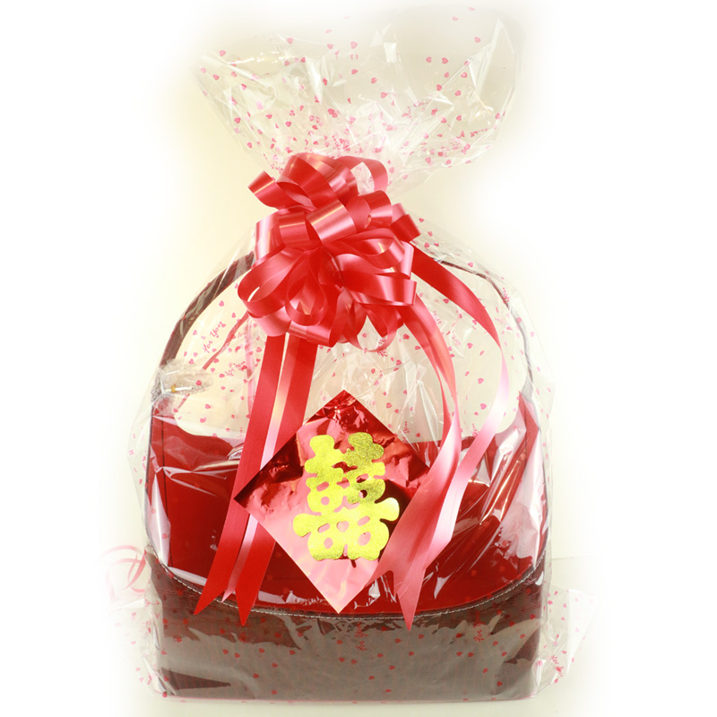 Wedding festival products overly gift blue hand and blue vine blue New Year gift basket contains packaging bag