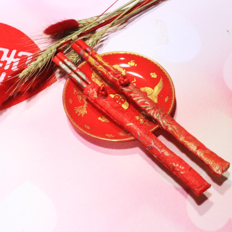 Wedding Chopsticks Wedding Celebration Dragon And Feng Shuangshuangxi Couples Chopsticks Couple Wedding Gifts Back