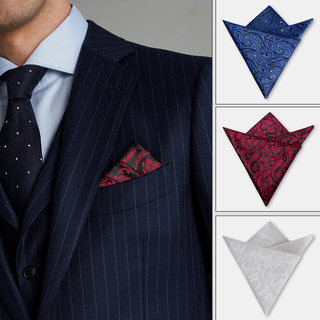 Men's suit pocket square silk formal wear business wedding