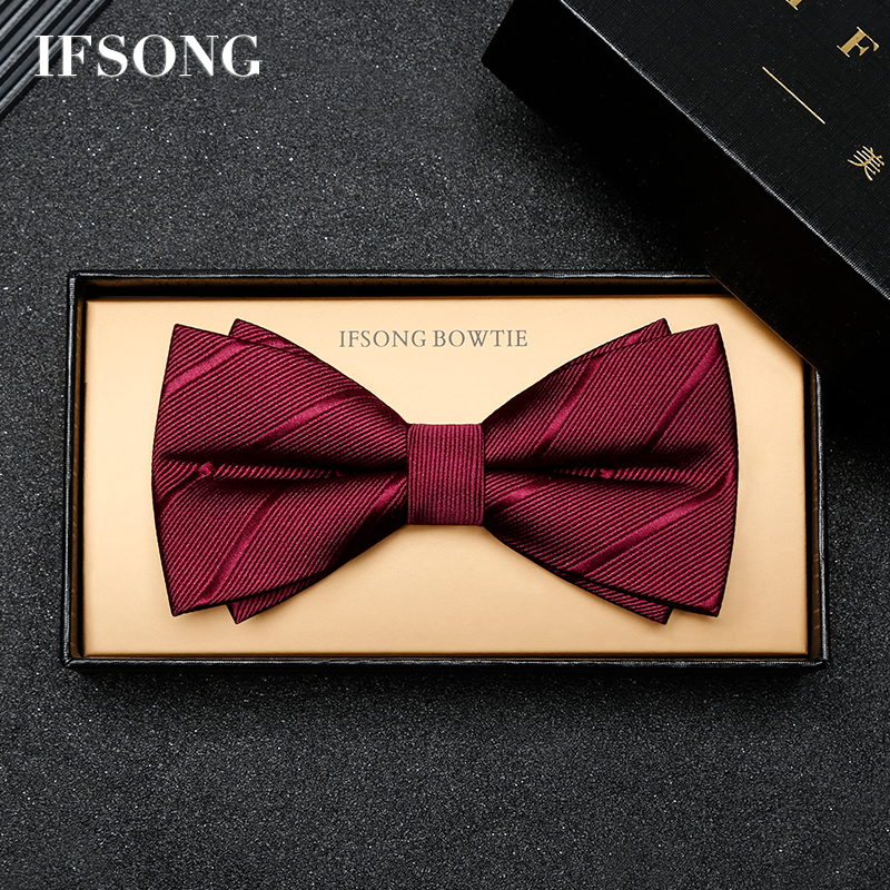 赤い蝶ネクタイの結婚式男性新郎ウェディングスーツ蝶ネクタイ高級婚約ベストマンネクタイ結び目のない無地スーツ