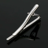 Серебряный галстук, пиджак классического кроя, высококлассная подарочная коробка, булавка, простой и элегантный дизайн, фиксаторы в комплекте