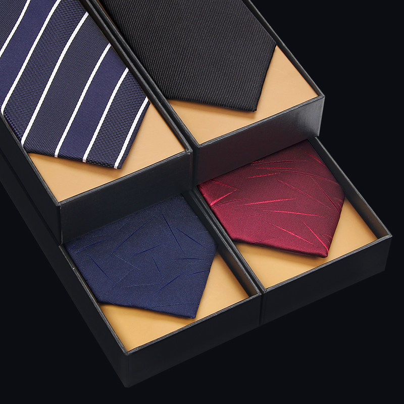 Tie Men's Shirt Positive Dress Business Black Wedding Korean Version Groom Red Wedding Tide Laced Tie Tie