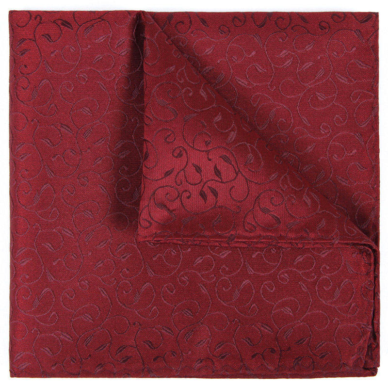 IFSONG men's formal business wedding suit pocket towel men's suit square scarf men's handkerchief men's jujube red