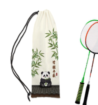 Panda Cartoon Badminton Racquet Bag Large Capacity Shoulder Portable Versatile Style Badminton Racquet Bag