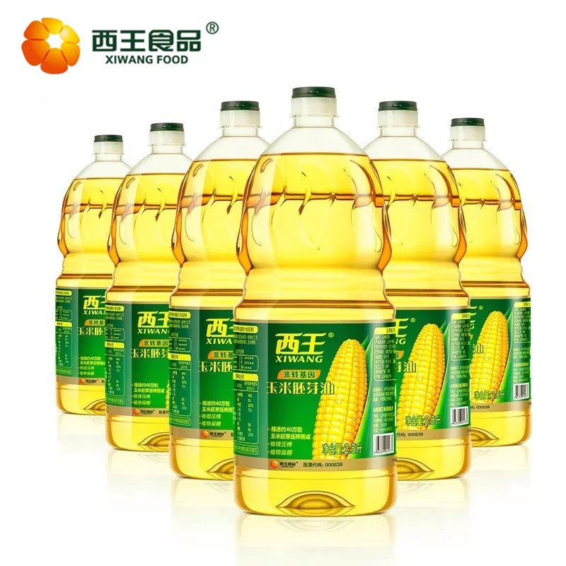 West Wang Corn Oil 2 5L*6 barrels full pack nitrogen preservation corn germ oil non - transformation healthy oil