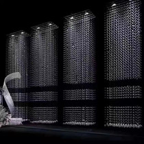 Hollow wedding crystal bead curtain partition fault bead bead chain wedding crystal string ceiling line curtain stage background