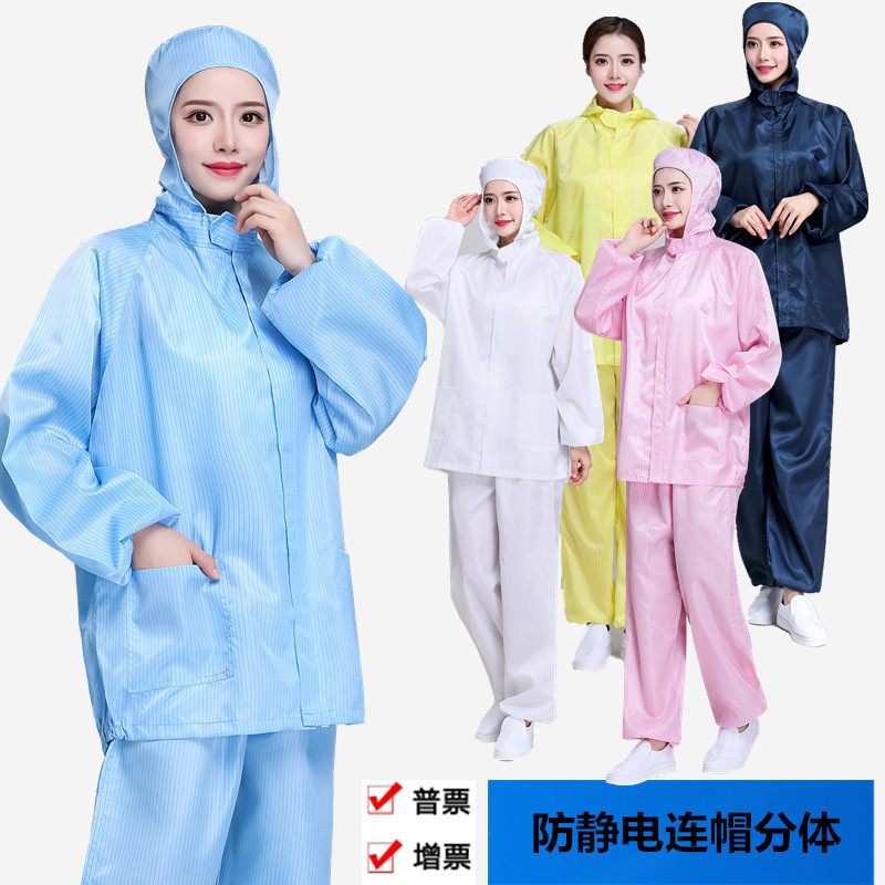 Two-type dust-proof clothes anti-static clothes dust-free clean clothes Even body workwear Spray Painting Workshop Food Protective Clothing