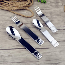 18-10 stainless steel spoon children baby spoon cartoon learning training spoon rice spoon baby food spoon cartoon tableware