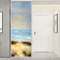 Art Glass Modern Minimalist Abstract Meritocracy Screen Partition Background Wall Living Room Cabinet Shifting Doors Handmade