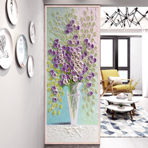 Art Glass Background Partition XUAN GUAN CABINET SCREEN SIMPLE EU STYLE EXPLOSION PROTECTION LIVING-ROOM LIGHT LAVISH PURPLE EAST