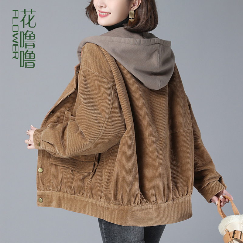 Cotton clothes woman 2022 new women's clothing 155 small sub-short version cotton padded jacket in old age Mom lamp core suede jacket