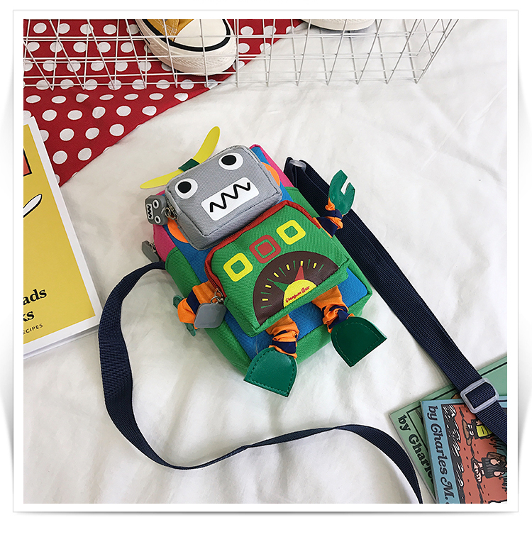 Cute Mobile Phone Bag Robot Bengdi Coin Purse Messenger Bag display picture 4