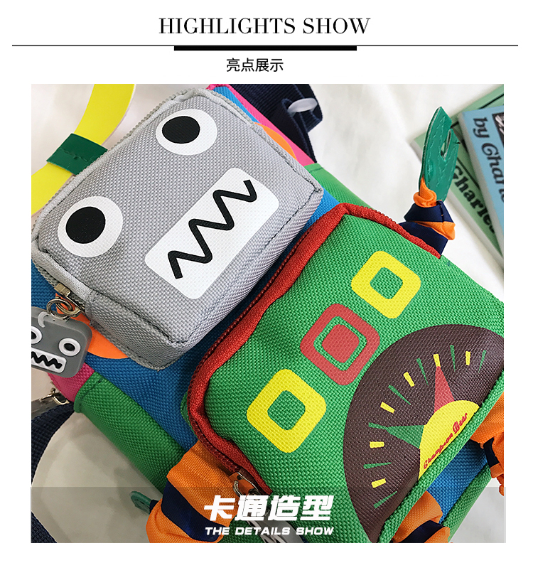 Cute Mobile Phone Bag Robot Bengdi Coin Purse Messenger Bag display picture 40