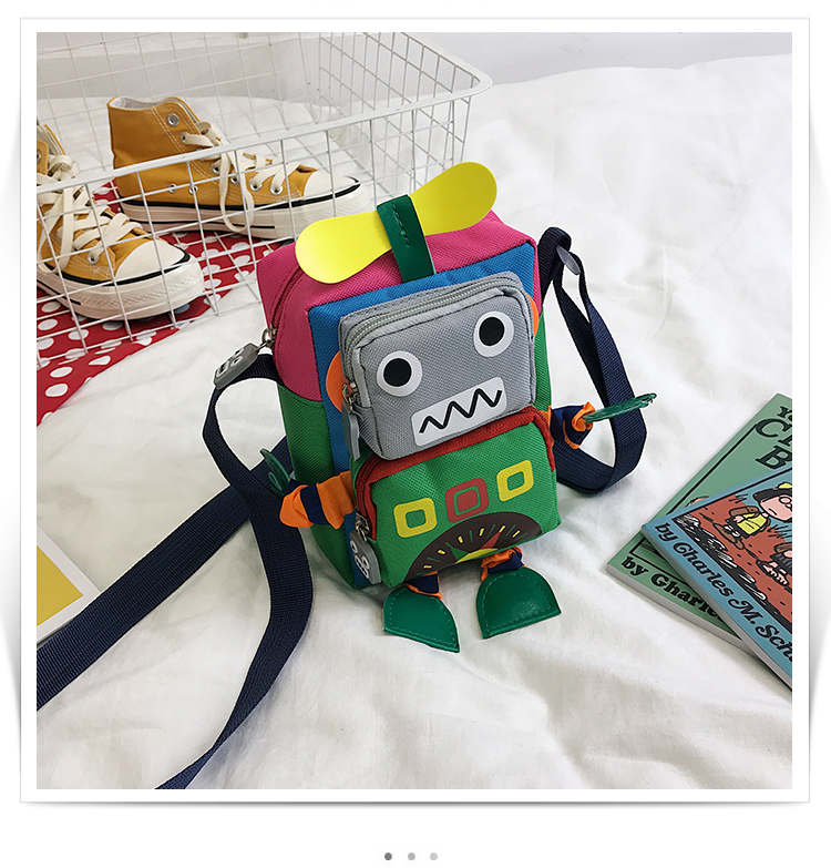 Cute Mobile Phone Bag Robot Bengdi Coin Purse Messenger Bag display picture 1