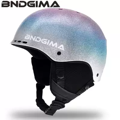 BNDGIMA new ski helmet men's and women's adult children's suits with protective gear double board veneer anti-collision brim snow helmet