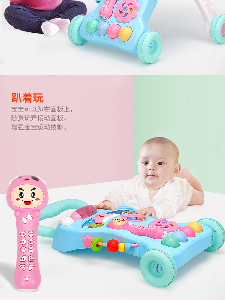 Baby Walker Xe Đẩy Đồ Chơi Trẻ Em Đa Chức Năng Rollover 7 6-18 Tháng 1 Năm Tuổi Bé Walker