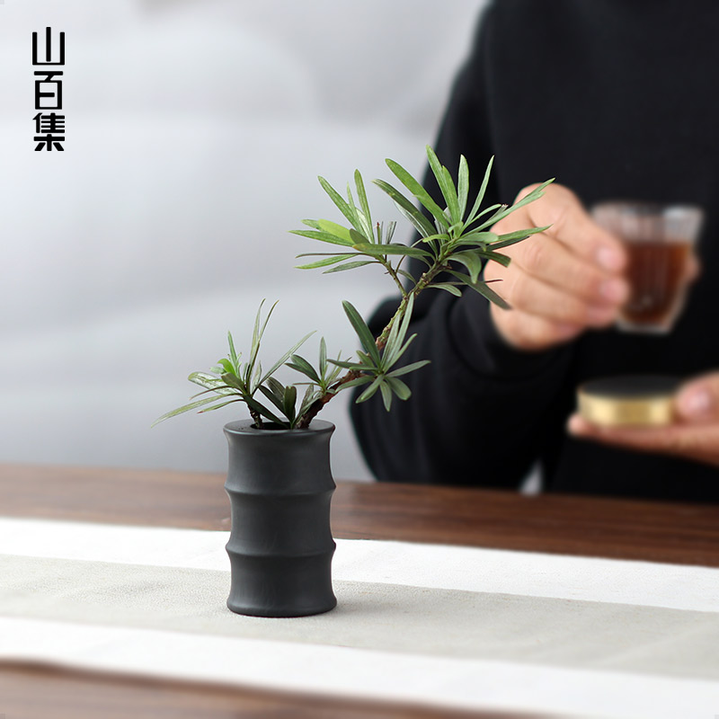 Mountain 100 Episode of Stone Ink Stone Bamboo Festival Mini Flowers Inserts Small Pendulum Pieces Flowers Dow Zen's Luxurious And Luxurious-style Pendulum Pieces-Taobao