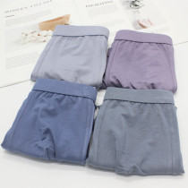 Three Tips 3158 Men Modale Flat Corner Briefs High Waist Sucking Sweat Breathable Youth Four-corner Shorts Head New