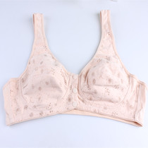 Medium-aged bra short vest pure cotton underwear color cotton small vest lady bra bra bra anti-walk light sling