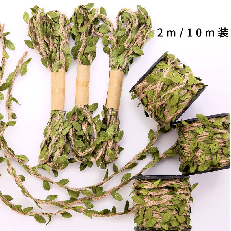 Forest Ensemble Rattan Hemp Rope Rope manual diy woven floral ring material Decorative Winding Background Wall Rice Pack Tubes