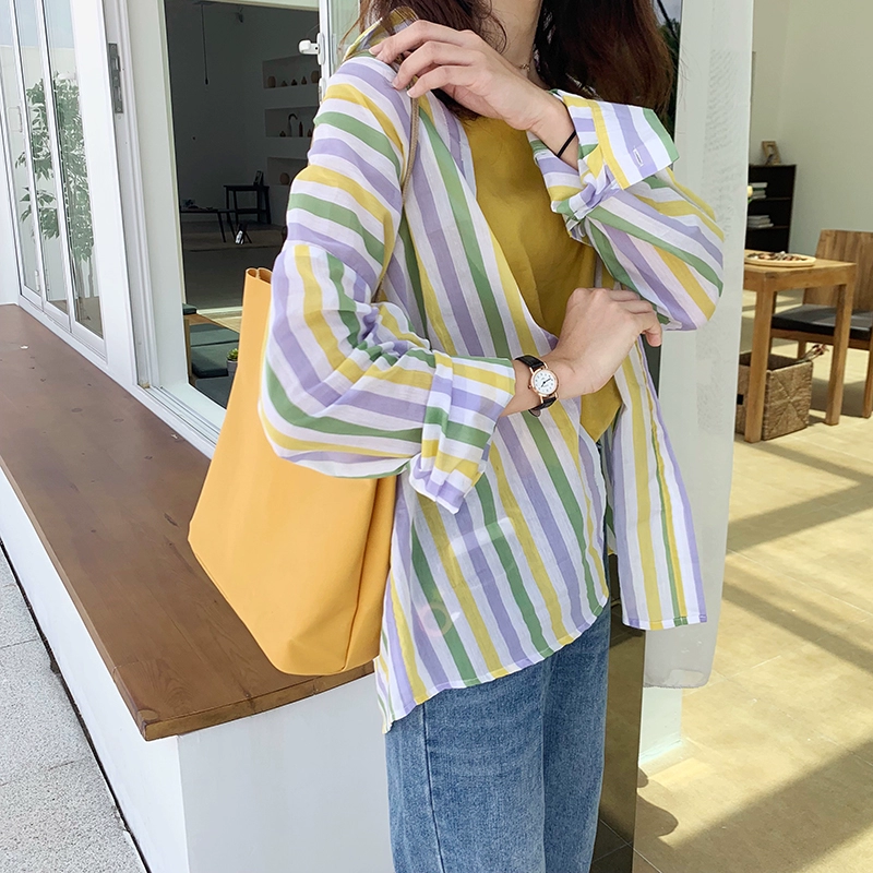 Hàn Quốc công suất lớn giải trí mua sắm túi đeo vai túi vải yêu thích túi cỏ đơn giản 3 gói màu - Túi xách nữ túi xách lyn
