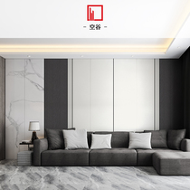 Empty valley custom background wall 2022 new wall panel living room bamboo wood fiber wood veneer sofa background wall modern